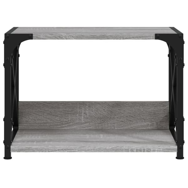 vidaXL Skriverbord 2 hyller grå sonoma 44x26x31,5 cm konstruert tre