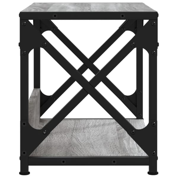 vidaXL Skriverbord 2 hyller grå sonoma 44x26x31,5 cm konstruert tre