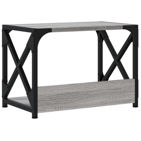 vidaXL Skriverbord 2 hyller grå sonoma 44x26x31,5 cm konstruert tre