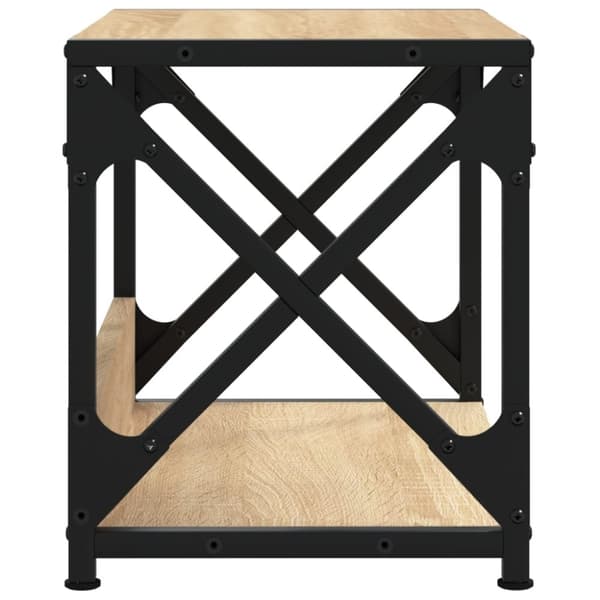 vidaXL Skrivarställ 2 hyllor sonoma-ek 44x26x31,5 cm konstruerat trä
