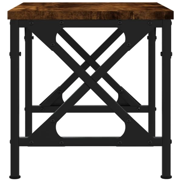 vidaXL Skrivarställ rökfärgad ek 40x30x31 cm konstruerat trä