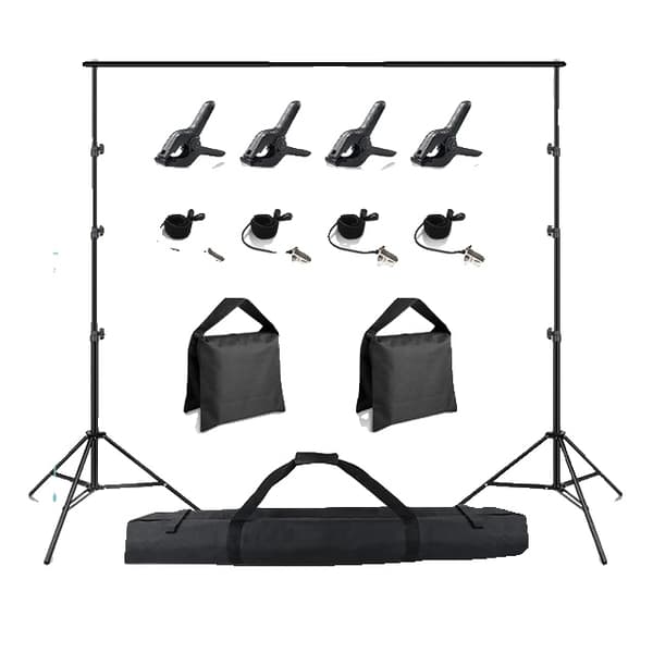Valokuva- ja videostudio-taustateline, säädettävä korkeus, säilytyspussit, 15X2M setti 3X2.6M Set