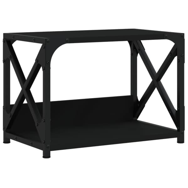 vidaXL Tulostinteline 2 tasoa musta 44x26x31,5 cm tekninen puu -  Tulostintelineet