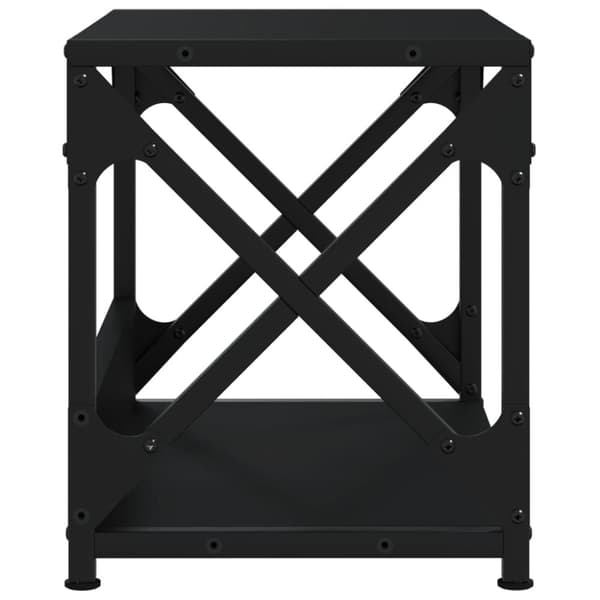 vidaXL Tulostinteline 2 tasoa musta 44x26x31,5 cm tekninen puu -  Tulostintelineet