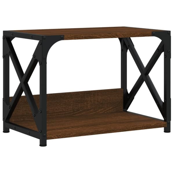vidaXL Tulostinteline 2 tasoa ruskea tammi 44x26x31,5 cm tekninen puu -  Tulostintelineet