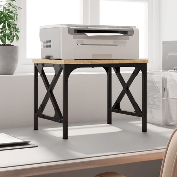 vidaXL printerstativ 40x30x31 cm konstrueret træ sort -  Printer – borde