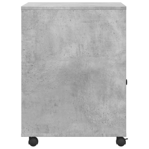 vidaXL printerstativ med hjul 60x50x67 cm betongrå