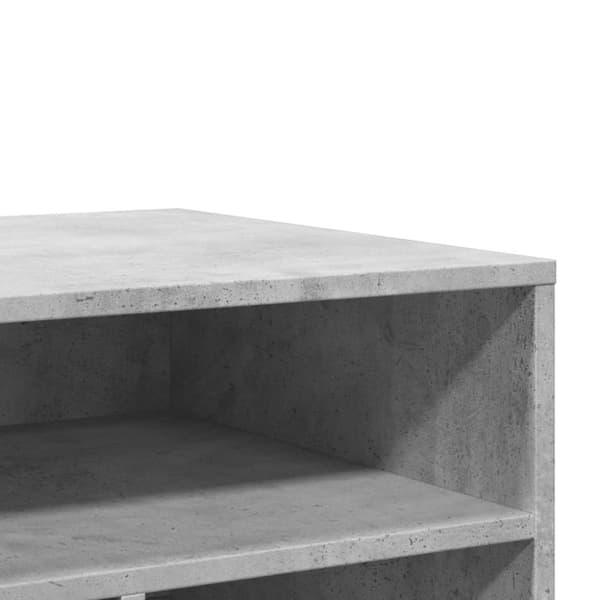 vidaXL printerstativ med hjul 60x50x67 cm betongrå