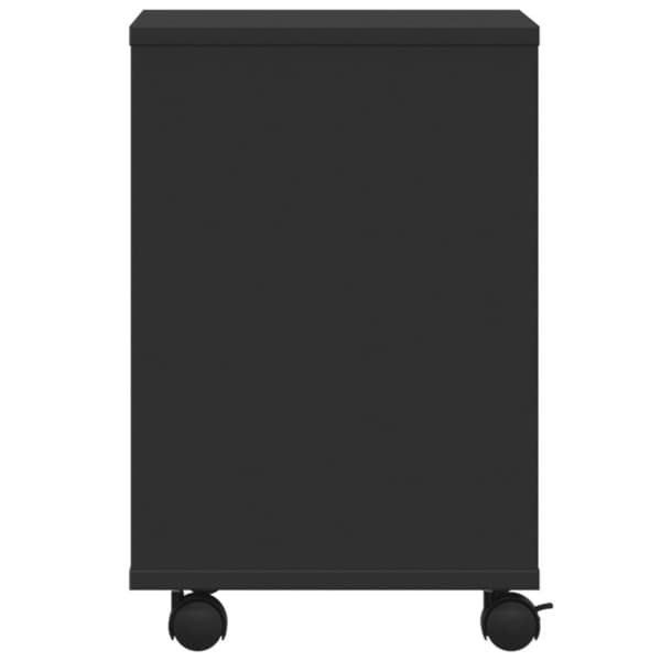 vidaXL printerstativ med hjul 41x32x48 cm sort