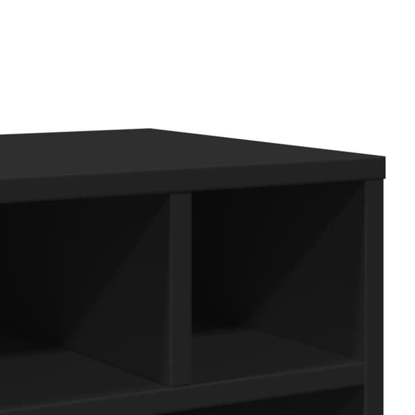 vidaXL printerstativ med hjul 41x32x48 cm sort
