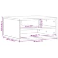 Miniatyrbilde 9 av 10: vidaXL Skriverbord sonoma eik 49x40x22,5 cm konstruert tre