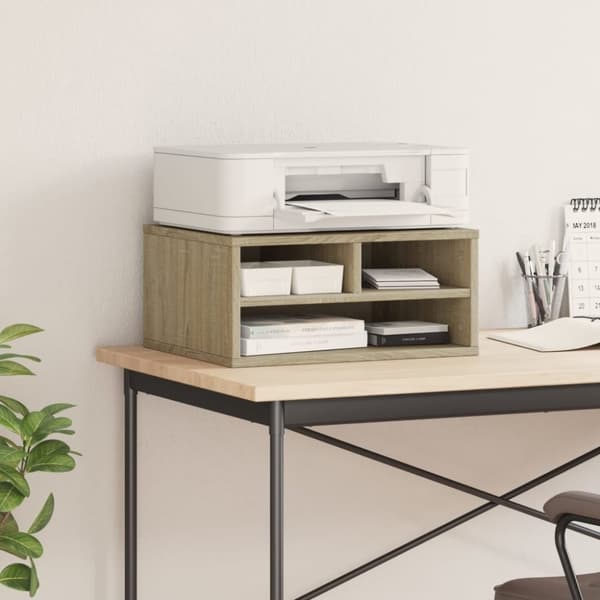 vidaXL Skriverbord sonoma eik 49x40x22,5 cm konstruert tre