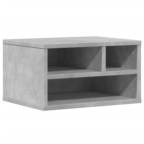vidaXL Skrivarställ betonggrå 40x32x22,5 cm konstruerat trä