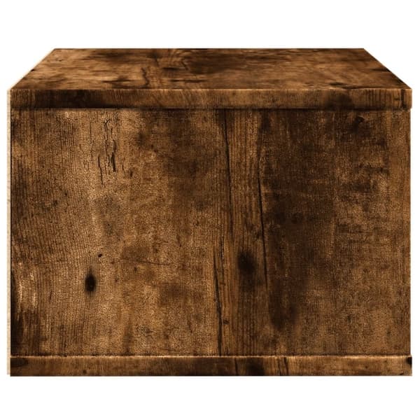 vidaXL Skriverbord røkt eik 40x32x22,5 cm konstruert tre