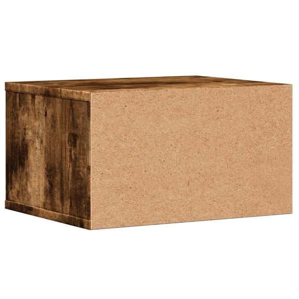 vidaXL Skriverbord røkt eik 40x32x22,5 cm konstruert tre