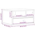 Miniatyrbilde 10 av 11: vidaXL Skriverbord røkt eik 40x32x22,5 cm konstruert tre