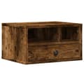 Miniatyrbilde 1 av 11: vidaXL Skriverbord røkt eik 40x32x22,5 cm konstruert tre