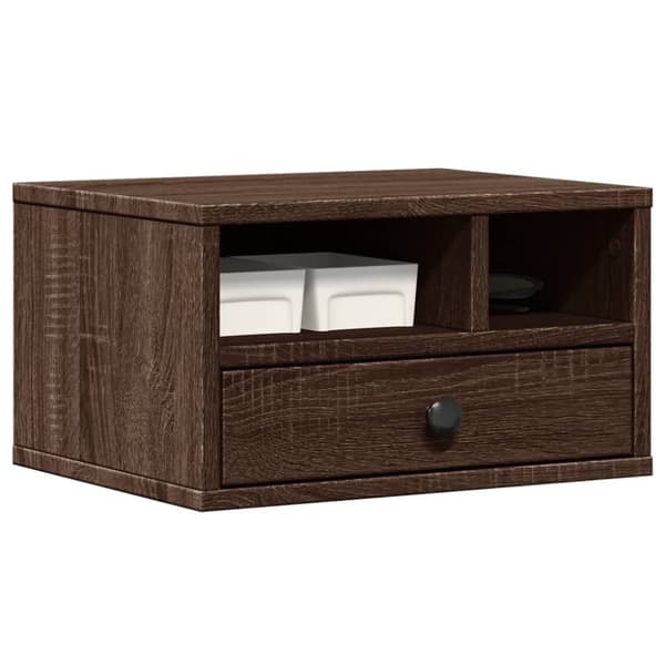 vidaXL Skriverbord brun eik 40x32x22,5 cm konstruert tre