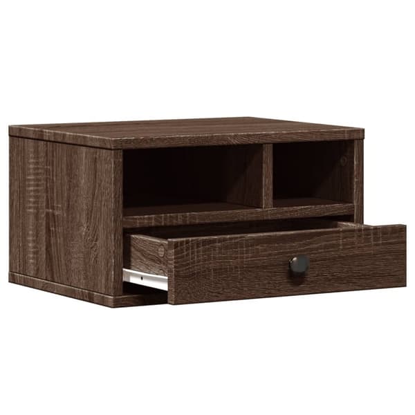 vidaXL Skriverbord brun eik 40x32x22,5 cm konstruert tre