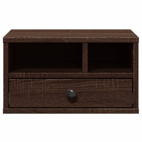 vidaXL Skriverbord brun eik 40x32x22,5 cm konstruert tre