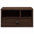 Miniatyrbilde 5 av 11: vidaXL Skriverbord brun eik 40x32x22,5 cm konstruert tre