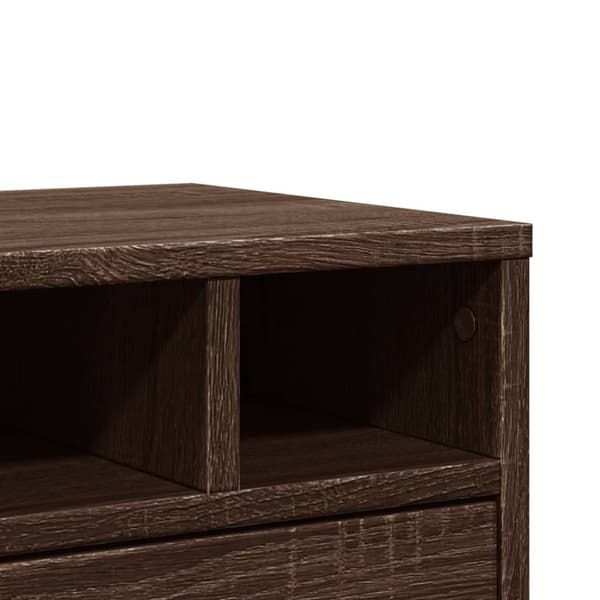 vidaXL Skriverbord brun eik 40x32x22,5 cm konstruert tre