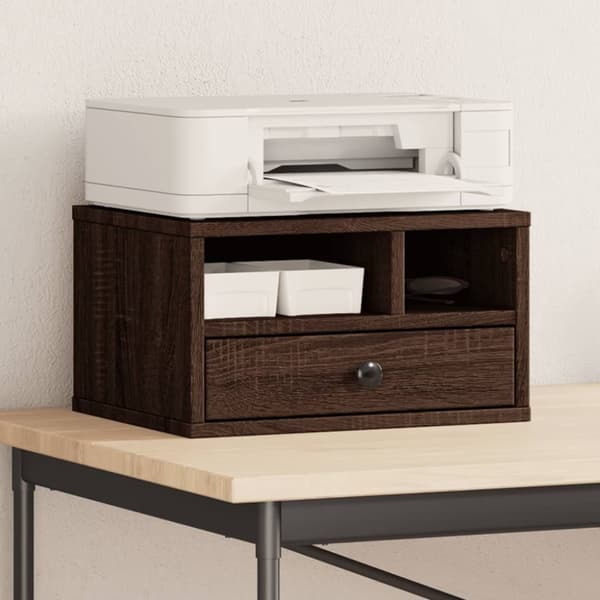 vidaXL Skriverbord brun eik 40x32x22,5 cm konstruert tre