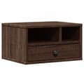 Miniatyrbilde 1 av 11: vidaXL Skriverbord brun eik 40x32x22,5 cm konstruert tre
