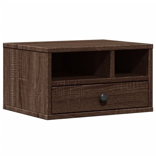 vidaXL Skriverbord brun eik 40x32x22,5 cm konstruert tre