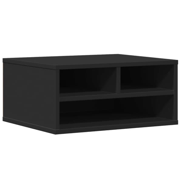 vidaXL Skrivarställ svart 49x40x22,5 cm konstruerat trä