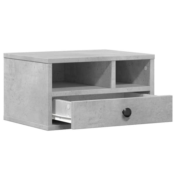 vidaXL Skriverbord grå 40x32x22,5 cm konstruert tre