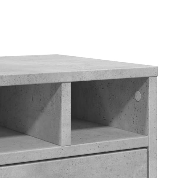 vidaXL Skriverbord grå 40x32x22,5 cm konstruert tre