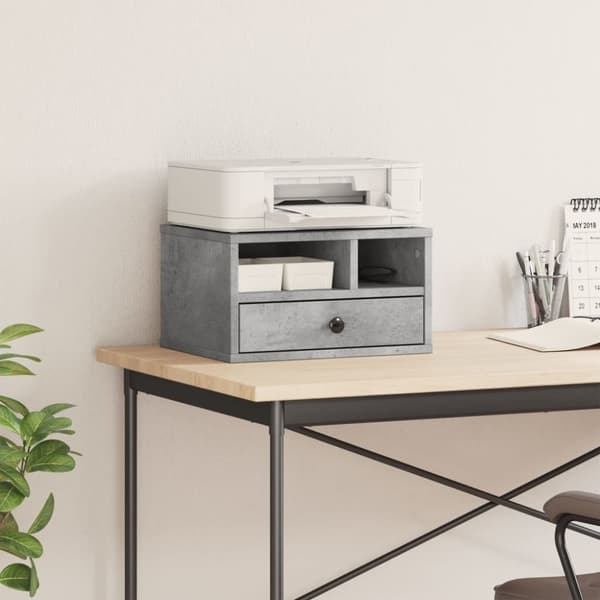 vidaXL Skriverbord grå 40x32x22,5 cm konstruert tre