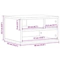Miniatyrbilde 9 av 10: vidaXL Skriverbord røkt eik 40x32x22,5 cm konstruert tre