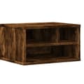 Miniatyrbilde 1 av 10: vidaXL Skriverbord røkt eik 40x32x22,5 cm konstruert tre