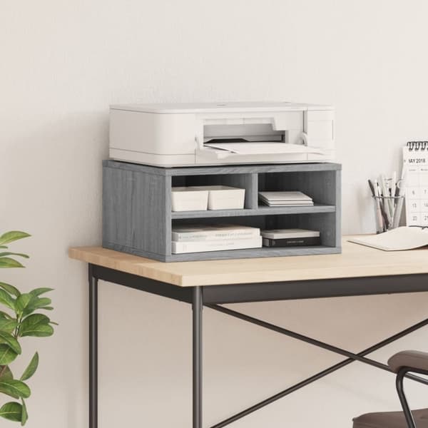 vidaXL Skriverbord grå sonoma 49x40x22,5 cm konstruert tre