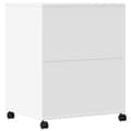 Miniatyrbilde 6 av 10: vidaXL Skriverstativ med hjul hvit 60x48x74 cm