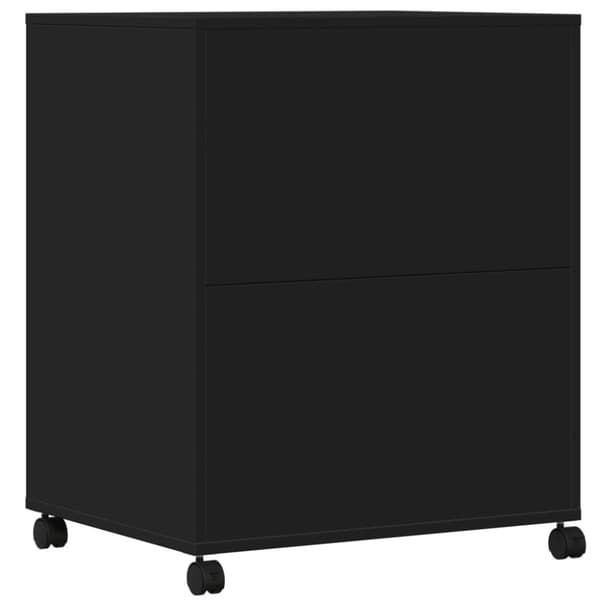 vidaXL printerstativ med hjul 60x48x74 cm sort