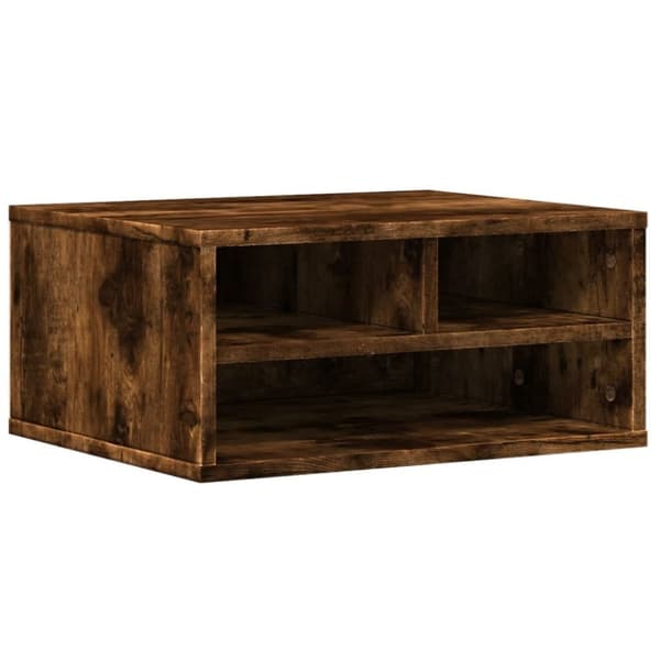 vidaXL Tulostinteline savutammi 49x40x22,5 cm tekninen puu