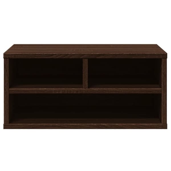 vidaXL Tulostinteline ruskea tammi 49x40x22,5 cm tekninen puu