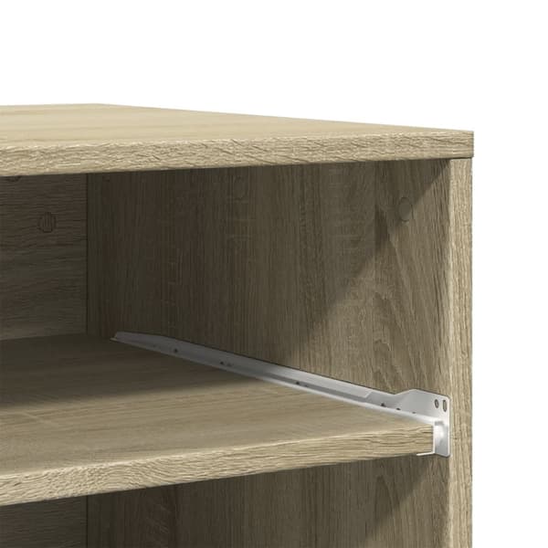 vidaXL printerstativ med hjul 60x48x74 cm sonoma-eg