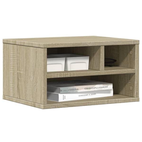 vidaXL Tulostinteline Sonoma-tammi 40x32x22,5 cm tekninen puu