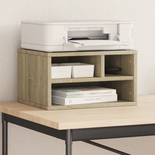 vidaXL Tulostinteline Sonoma-tammi 40x32x22,5 cm tekninen puu