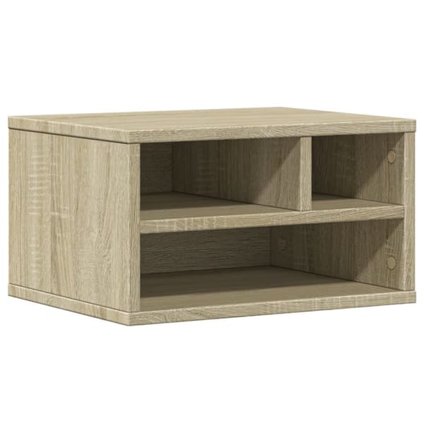 vidaXL printerstativ 40x32x22,5 cm konstrueret træ sonoma-eg