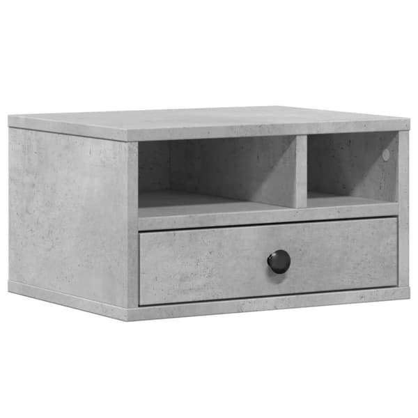 vidaXL Tulostinteline betoninharmaa 40x32x22,5 cm tekninen puu