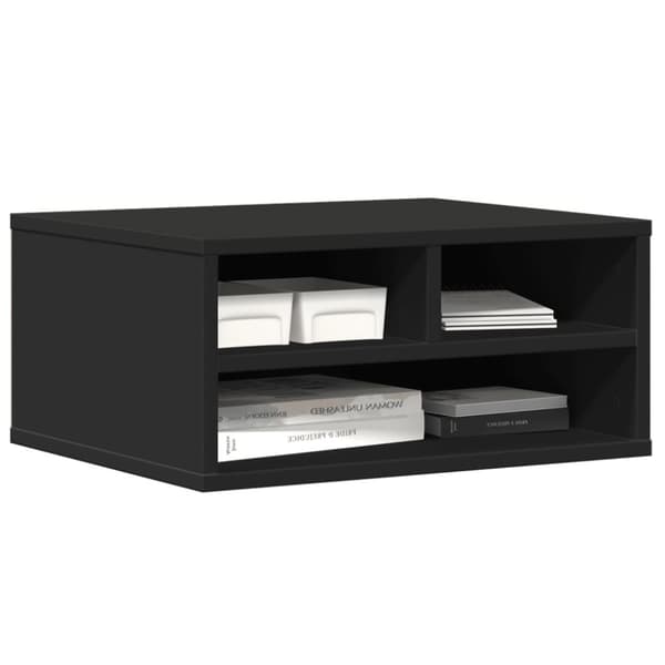 vidaXL printerstativ 49x40x22,5 cm konstrueret træ sort