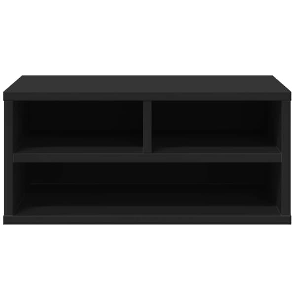 vidaXL printerstativ 49x40x22,5 cm konstrueret træ sort