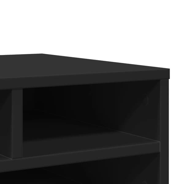 vidaXL printerstativ 49x40x22,5 cm konstrueret træ sort