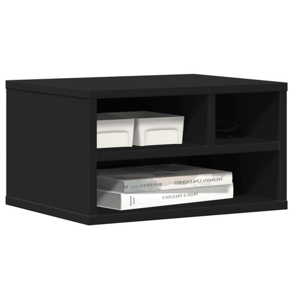vidaXL printerstativ 40x32x22,5 cm konstrueret træ sort