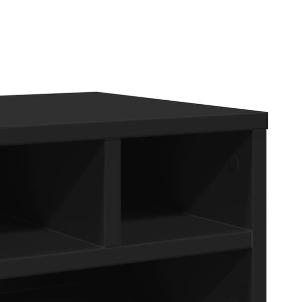 vidaXL printerstativ 40x32x22,5 cm konstrueret træ sort